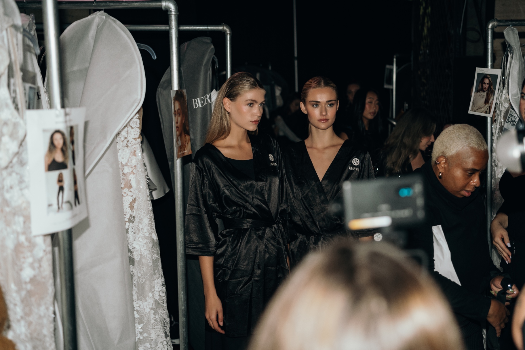 Backstage NYFW models